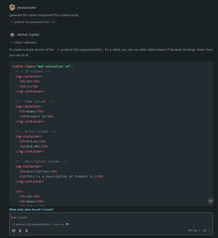 GitHub Copilot Code Suggestions